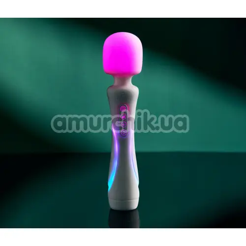 Универсальный вибромассажер с подсветкой Illumination The Wand, белый