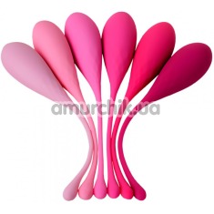 Набор из 6 вагинальных шариков Eromantica K-Rose, розовый - Фото №1