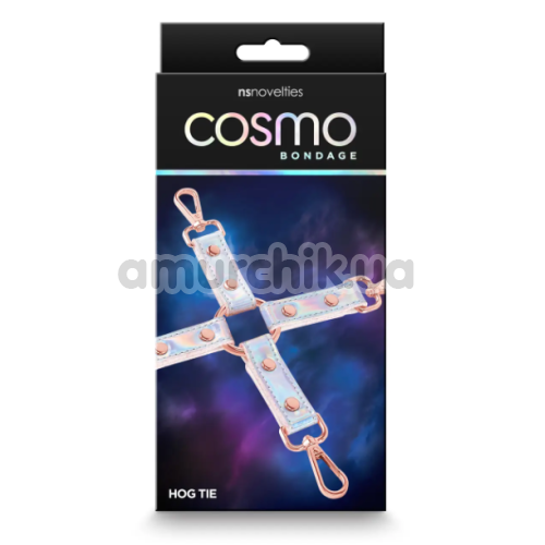 Ремешки для фиксаторов Cosmo Bondage Hog Tie, радужные