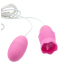 Вагінально-кліторальний вібратор Tongue Lick Mimi Toy NV-008A1, рожевий - Фото №4