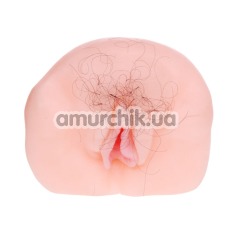 Реалистичная вагина+анус Realistic Vagina&Ass с вибрацией - Фото №1