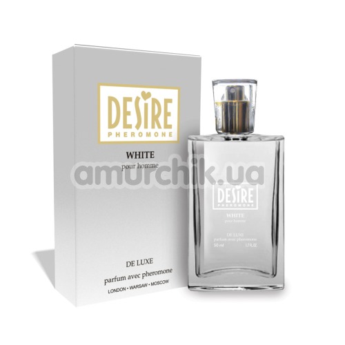 Духи с феромонами Desire De Luxe White, реплика Chanel - Egoiste Platinum, 50 мл для мужчин