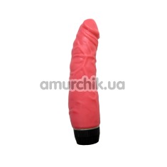 Вібратор Solid Jelly Soft Vibrator рожевий 18 см - Фото №1