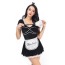 Костюм горничной JSY Nun Costume 6926 черный: платье + головной убор + трусики-стринги + фартук + метелочка - Фото №3