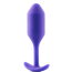 Анальная пробка со смещенным центром тяжести B-Vibe Snug Plug 2, фиолетовая - Фото №2