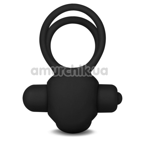 Виброкольцо Power Clit Cockring Duo, черное