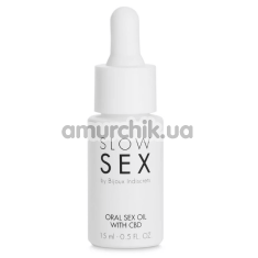 Массажное масло Bijoux Indiscrets Slow Sex Oral Sex Oil With CBD, 15 мл - Фото №1