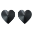 Прикраси для сосків у вигляді сердечок DS Fetish, чорні - Фото №0