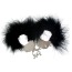 Наручники Adrien Lastic Menottes Metal Handcuffs With Feather, черные - Фото №1