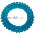 Кольцо-насадка Pure Arousal голубое с пупырышками - Фото №1