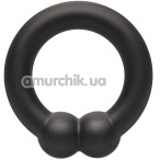 Эрекционное кольцо для члена Alpha Liquid Silicone Muscle Ring, черное - Фото №1