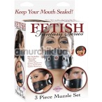 Набор из трех масок на рот 3 Piece Muzzle Set - Фото №1