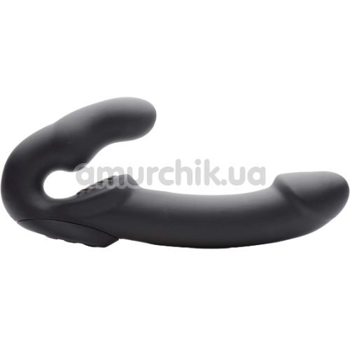 Безременевий страпон з вібрацією Strap U Evoke Super Charged, чорний - Фото №1