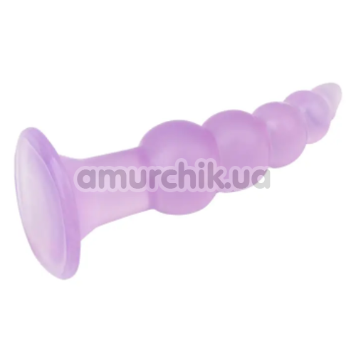 Анальная пробка Hi-Rubber Bumpy Butt Plug, фиолетовая
