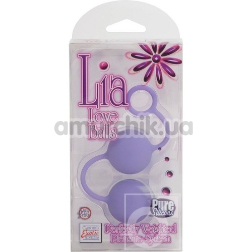 Вагінальні кульки Lia Love Balls, фіолетові