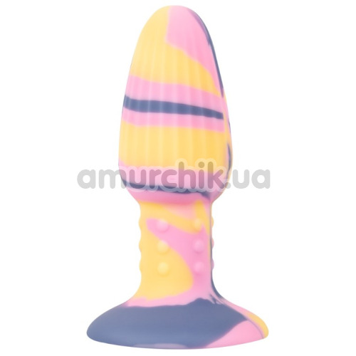 Анальная пробка Coloгful Joy Tricolour Butt Plug, разноцветная