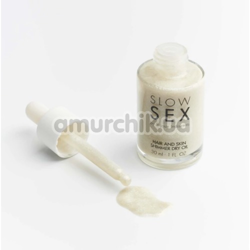 Сухое масло-шиммер для волос и тела Bijoux Indiscrets Slow Sex Shimmer Dry Oil, 30 мл