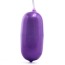 Виброяйцо Basix Rubber Works Jelly Egg, фиолетовое - Фото №4