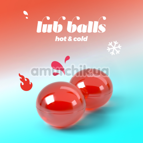 Массажное масло с согревающим и охлаждающим эффектом Lub Balls Hot & Сold, 2 х 3 грамма