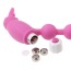Анальная цепочка с вибрацией Cheerful Bead Rabbit, розовая - Фото №3