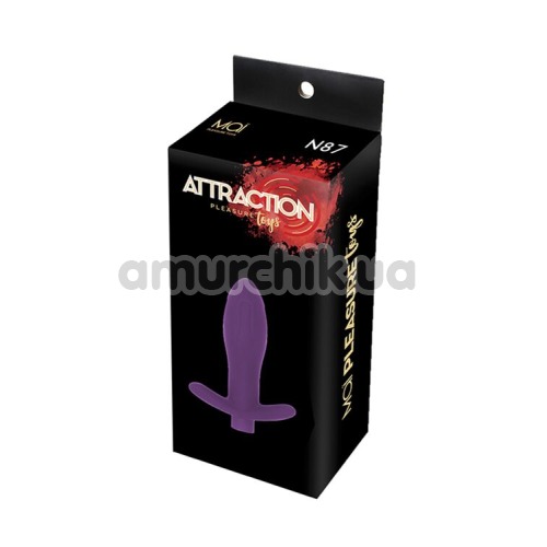 Анальна пробка з вібрацією Mai Attraction Pleasure Toys №87, фіолетова