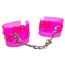 Фиксаторы для рук DS Fetish Handcuffs Transparent, розовые - Фото №1