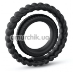 Эрекционное кольцо Dorcel Dual Ring, черное - Фото №1