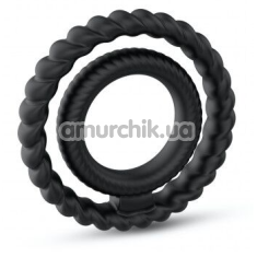 Ерекційне кільце Dorcel Dual Ring, чорне - Фото №1
