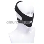 Маска для страпона Sportsheets Pivot In Your Face Strap On, черная - Фото №1