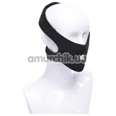 Маска для страпона Sportsheets Pivot In Your Face Strap On, чорна - Фото №1