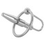Уретральная вставка с эрекционным кольцом Sextreme Steel Penisplug 2.8, серебряная - Фото №3