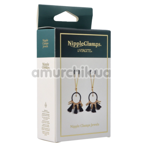 Зажимы для сосков Virgite Nipple Clamps Jewels Mod. 5, золотые