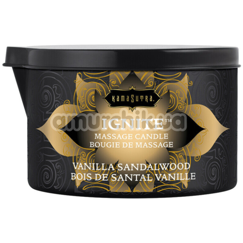 Свеча для массажа Kama Sutra Ignite Vanilla Sandalwood - ваниль и сандал, 170 мл