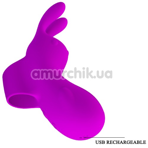 Вибронапалечник Pretty Love Finger Bunny, фиолетовый
