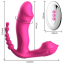 Анально-вагинально-клиторальный вибратор с подогревом Boss Series Foxshow, розовый - Фото №4