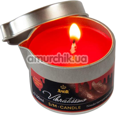 Свічка Amor Vibratissimo S / M Candle Burning Red, 50 мл - Фото №1