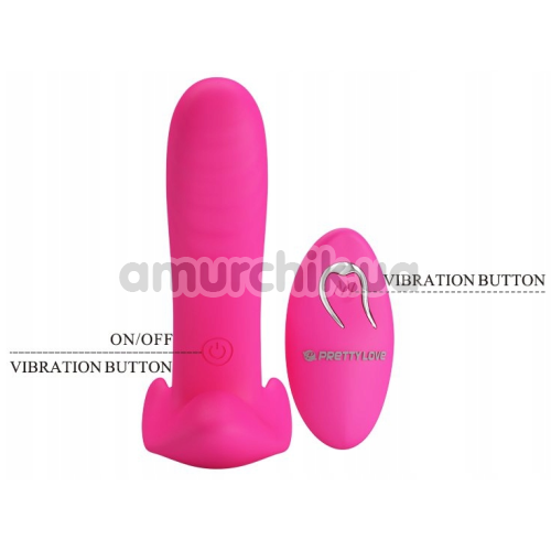 Вібратор для клітора і точки G Pretty Love Remote Control Massager, рожевий