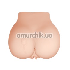 Искусственная вагина и анус с вибрацией Crazy Bull Vagina And Anal 107Z-1, телесная - Фото №1