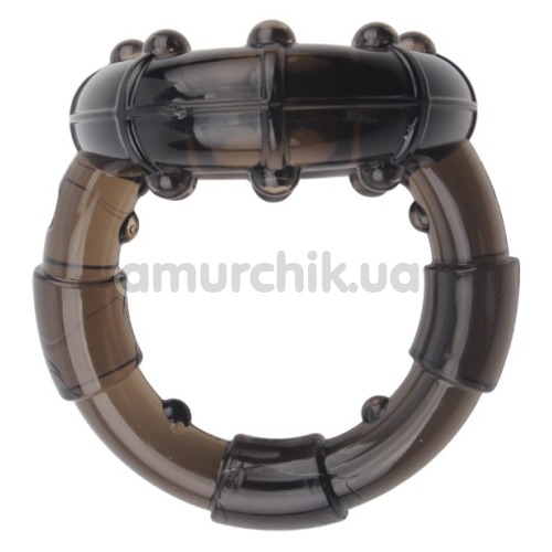 Эрекционное кольцо GK Power Dual Enhancement Ring, черное