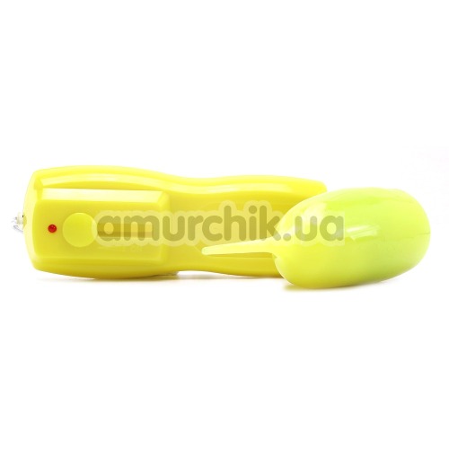 Виброяйцо Glo-Glo a Go-Go Flicker Tip Vibrating Bullet Electric Lemon, желтое