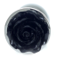 Анальная пробка с черной розочкой Exclusivity Jewellery Silver Rose Plug, серебряная - Фото №4