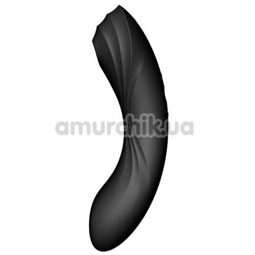 Симулятор орального секса для женщин с вибрацией Satisfyer Curvy Trinity 4, черный