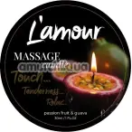 Масажна свічка L'amour Massage Candle Passion Fruit & Guava - маракуйя і гуава, 30 мл - Фото №1