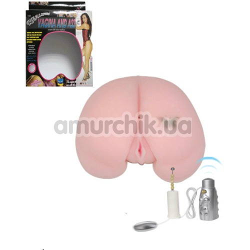 Искусственная вагина и анус с вибрацией Realistic Vagina and Ass