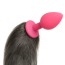 Анальная пробка с хвостом енота Loveshop Raccoon Tail S, розовая - Фото №3