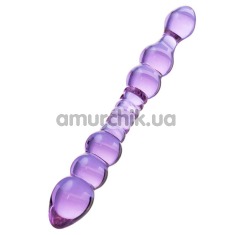 Двуконечный фаллоимитатор Sexus 912072, фиолетовый - Фото №1