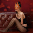 Маска лисички Lockink Vixen Blindfold, коричнева - Фото №1