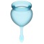 Набор из 2 менструальных чаш Satisfyer Feel Good, голубой - Фото №5