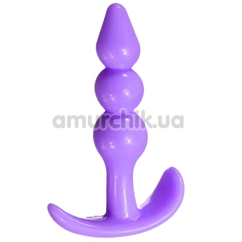 Анальна пробка Masturbation Anal Beads Massage Stick, фіолетова - Фото №1