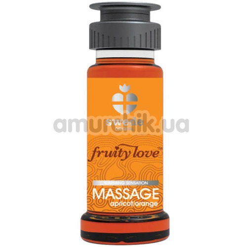 Набор для массажа Fruity Love Massage с согревающим эффектом - абрикос/апельсин, ваниль/кассис, корица/черника, 3 x 50 мл